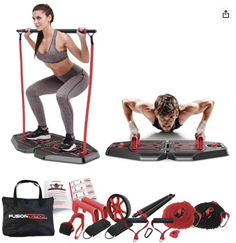 Fusion Motion Portable Gym with 8 Accessories, Appears New - Lot 451
