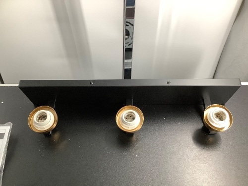 3 Light Vanity Light Fixture, Appears New - Lot 492