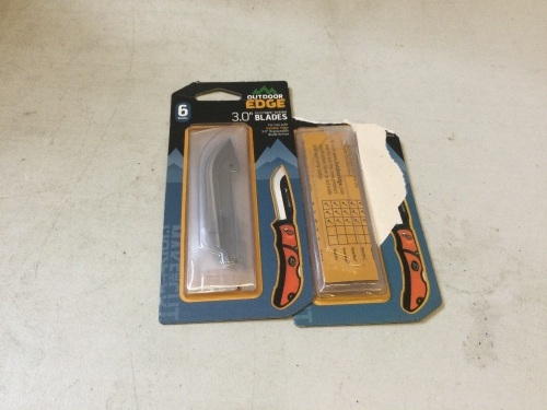 Lot of (2) Outdoor Edge 3.0" Blades, Appears New - Lot 544