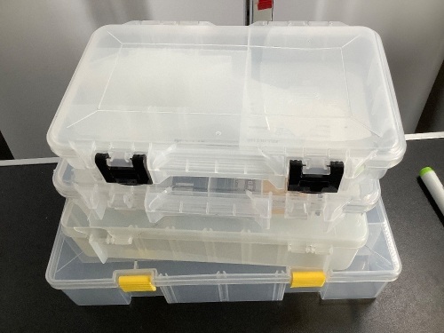 Lot of (4) Tackle Box, Some Broken Corners, Ecommerce Return - Lot 425