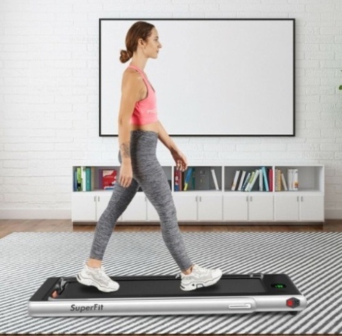2 In 1 Folding Treadmill With Bluetooth Speaker Remote Control, Appears New, Retail $495.42 - Lot 59