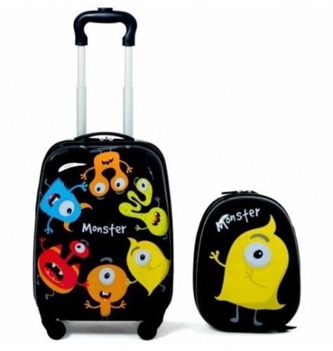2 Piece Kids Luggage Set 12" Backpack & 16" Rolling Suitcase, Appears New, Retail $100.67 - Lot 732