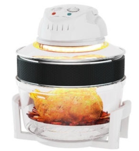 Goplus 12.68-18 Quart 1300W Infrared Halogen Convection Turbo Oven Cooker Glass Bowl, Appears New - Lot 48