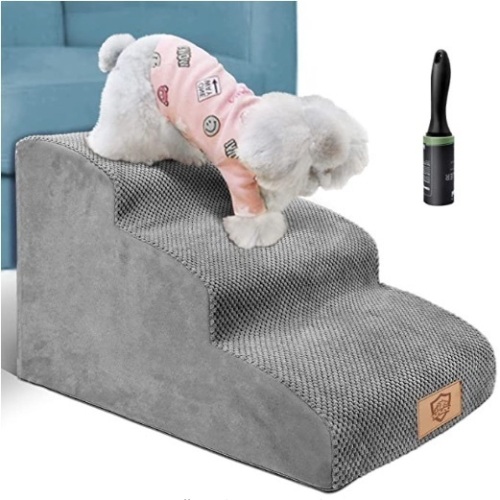 Topmart 3 Tier Foam Pet Stairs, Appear New - Lot 49