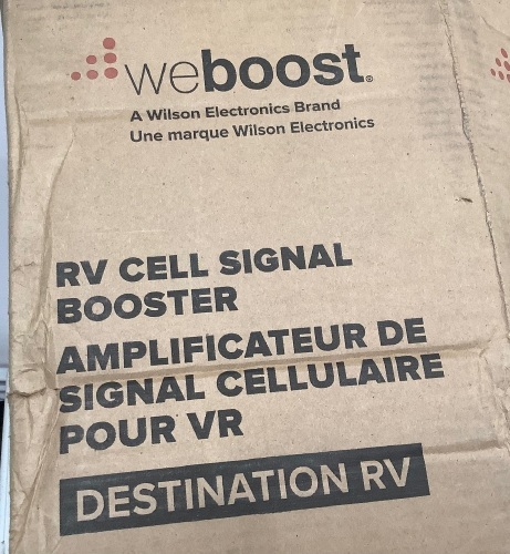 Weboost RV Cell Signal Booster Kit, Untested, Appears new - Lot 106