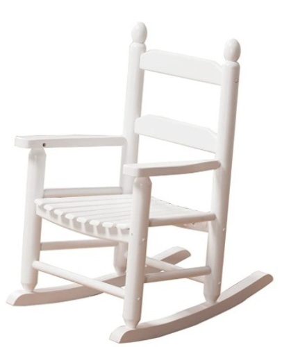 Child's Porch Rocker, White, Wood, Appears New - Lot 359