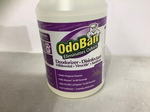 Lot of (4) OdoBan Deodorizer Disinfectant, Appears New - Lot 382