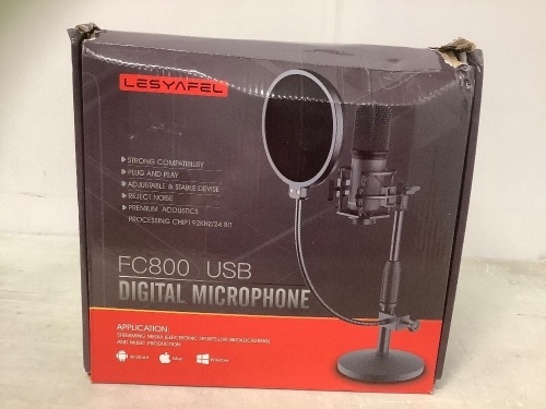 USB Digital Microphone, Untested, Appears New - Lot 403