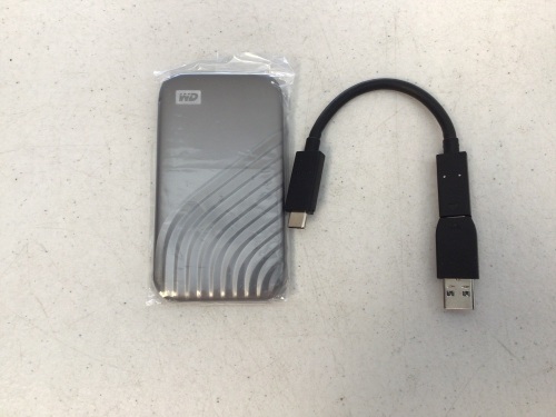 WD My Passport 1TB External USB Type-C Portable SSD, Untested, Appears new - Lot 405