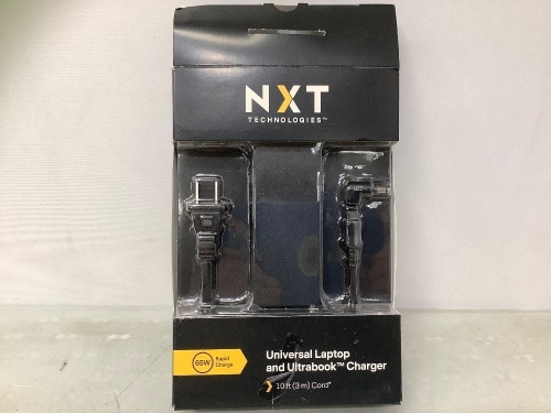NXT Technologies Universal Laptop and Ultrabook Charger, ECom Ret, Untested - Lot 477