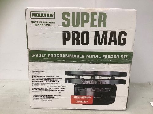 Moultrie Super Pro Mag Feeder Kit, E-Comm Return, Retail 159.99 - Lot 88