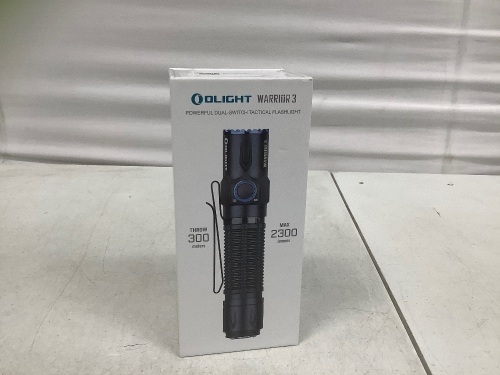 Olight Warrior 3 Tactical Flashlight, Untested, Appears New - Lot 232