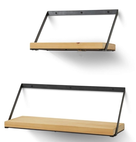 Floating Rustic Wood Shelves, Appears new - Lot 58