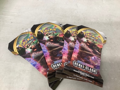 Lot of (4) Pokemon Trading Card Packs, New - Lot 72