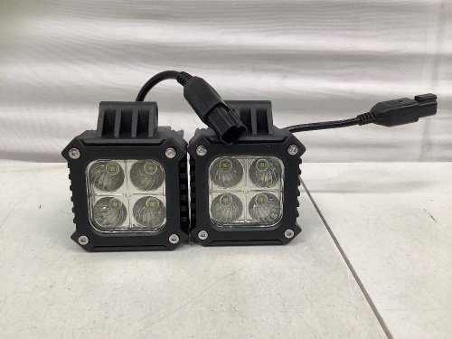 TrailGear 3" Square LED Lights, Untested, E-Comm Return - Lot 522