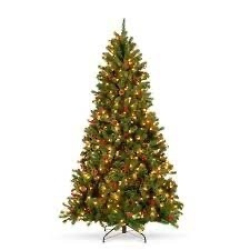 Pre-Lit Pre-Decorated Spruce Christmas Tree - Lot 2543