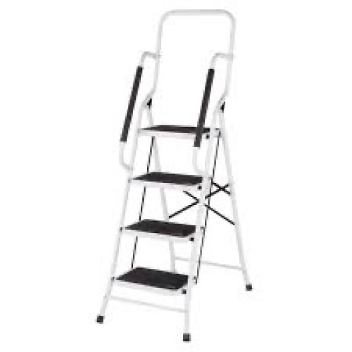 4-Step Portable Folding Ladder w/ Handrails - Lot 2573
