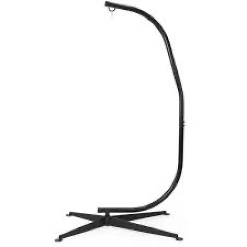 Curved Hanging Hammock C-Stand w/ All-Weather, Steel Frame - Stand Only - Lot 2584