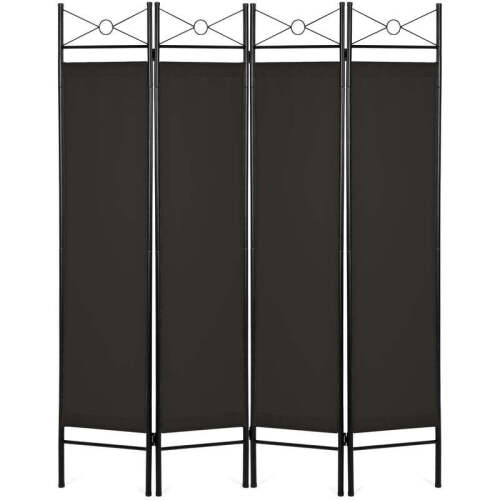 4-Panel Folding Privacy Screen Room Divider Decoration Accent, 6ft - Lot 2617