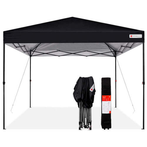 One-Person Setup Instant Pop Up Canopy w/ Wheeled Bag - 10x10ft - Lot 2643