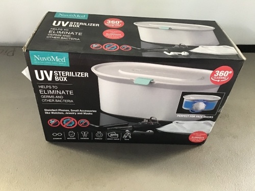 NuvoMed, UV Sterilizer Box, New, Retail - $29.20 - Lot 14