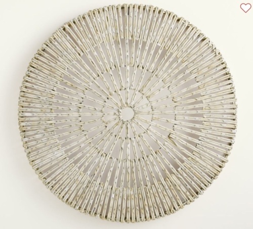 Pottery Barn, Handwoven Williow Wall Art, 48", Like New, Retail - $349 - Lot 24