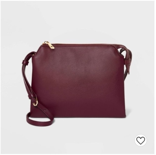 A New Day, Double Gusset, Crossbody Purse, Burgundy, LOT of 2, New, Retail - $24.99 - Lot 37