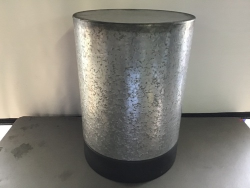 Threshold, Galvanizedf Drum End Table, New, Retail - $69.99 - Lot 53