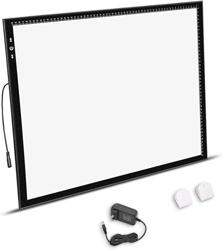 HSK, A2 Light Box, Aluminium Frame, Super Thin 6mm, Touch Lock/Unlock, Dimmer Button, 20W, Super Bright, LED 5500 lux with Adapter, Like New, Retail - $66.90 - Lot 54