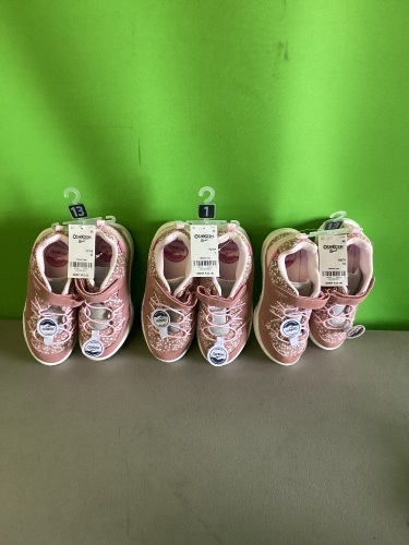 OshKosh B'Gosh Girls Cycla EverPlay Sneaker, Grey, 12 Little Kid, New, Retail - $19.99 - Lot 61