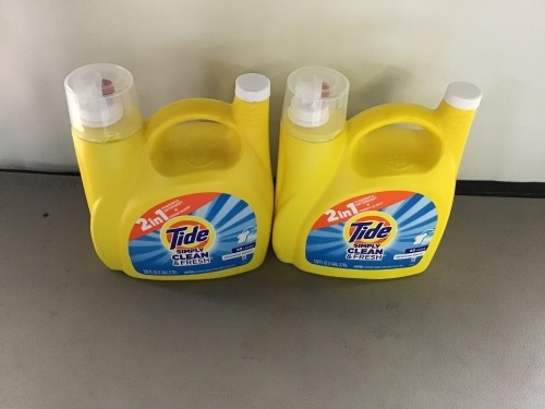 Tide, Simply Clean/fresh, detergent, 128oz, LOT of 2, Retail - $11.99 - Lot 64