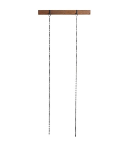 Pottery Barn,Hanging Picture Frame Rail, Bronze, 3', 2 Chains, Like New, Retail - $99 - Lot 69