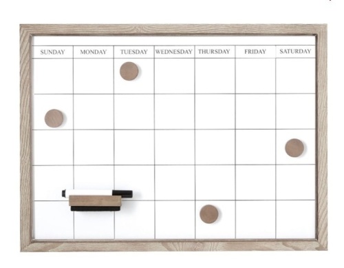 Pottery Barn, Daily Modular Wall System, Whiteboard Calendar, Gray Wash, Like New, retail - $99 - Lot 118