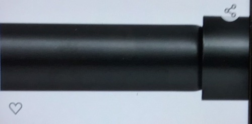 Iviion Window Curtain Rod End Cap = 1 inch Pole, 120 10 240Inch, Black, Like New, Retail - $66 - Lot 120