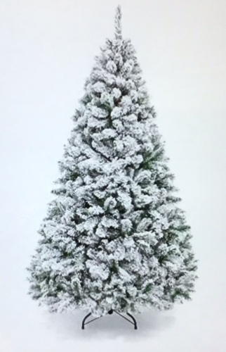 Best Choice Products 7.5ft Premium Snow Flocked ArtificialHoliday Christmas Pine Tree for Home, Office, PartyDecoration w/ 1,346 Branch Tips, Metal Hinges & Foldable base, Like New, Retail - $179.99 - Lot 137