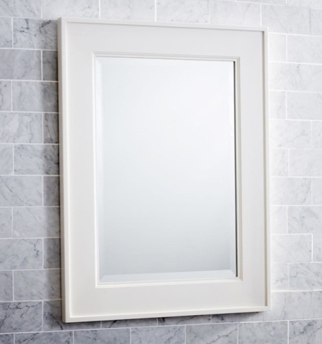 Pottery Barn, Classic Rectangular Mirror, White, Like New, retail- $249 - Lot 142