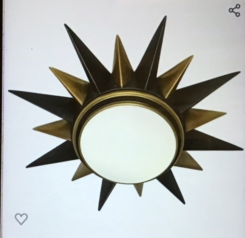 Robert Abbey 1017 Cosmos-Two Light Flush Mount-19.88Inches Wide by 5.75 Inches High, Deep Patina Bronze/WarmBrass Finish with Frosted Glass, Like New, etail - $728 - Lot 143