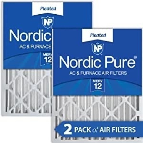 Nordic Pure 20x20x4 MERV 12 Pleated AC Furnace Air Filters 2Pack, Like New, retail - $39.13 - Lot 150