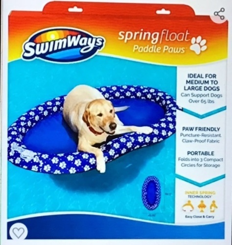Swimways, Paddle Paws, Spring Float Dog Raft, Like New, Retail - $64.99 - Lot 157