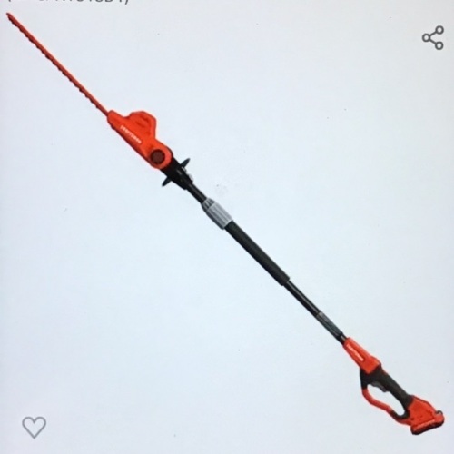 CRAFTSMAN 20V MAX* Pole Cordless Hedge Trimmer, 18-Inch(CMCPHT818D1), Like New, Retail - $169 - Lot 161