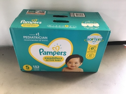 Pampers, Swaddlers, Size 5 , 132ct, New, Retail - $50.34 - Lot 178