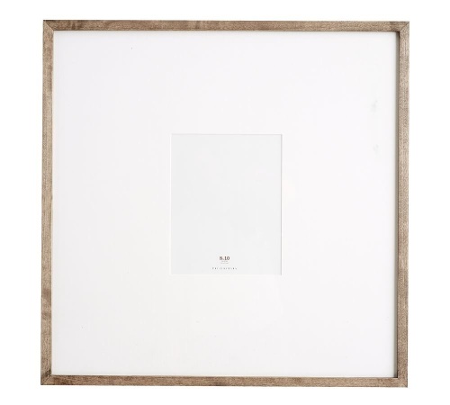 Wood Gallery Oversized Mat Frame - 8x10 (25x25 overall) - Gray, Like New, Retail - $119 - Lot 202