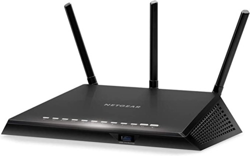 NETGEAR Nighthawk Smart Wi-Fi Router, R6700 - AC1750 Wireless Speed Up to 1750 Mbps | Up to 1500 Sq Ft Coverage & 25 Devices 4x 1GEthernet and 1 x 3.0 USB Ports I Armor Security, Like New, Retail - $68 - Lot 234