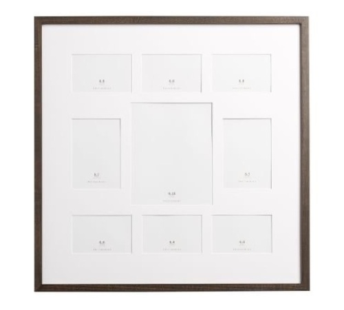 Pottery Barn, Wood Gallery, 9- Opening Frame Mixed, Like New, Retail - $94.99 - Lot 242