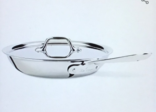 All-Clad D3 Fry Lid, 10 Inch Pan, Dishwasher Safe StainlessSteel Cookware, Silver. 10-Inch, Like New, Retail - $99.95 - Lot 261