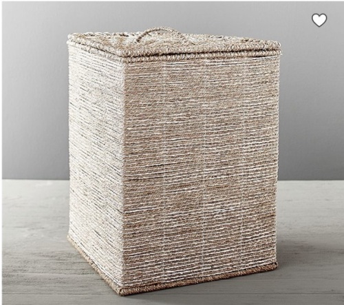Pottery Barn, Squared Top Hamper, Like New, Retail - $139 - Lot 263
