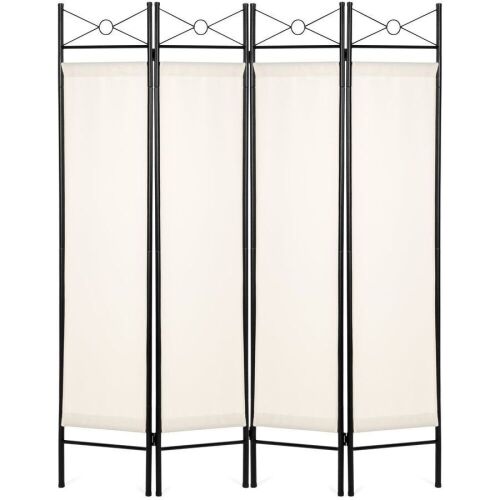 4-Panel Folding Privacy Screen Room Divider Decoration Accent, 6ft - Lot 514