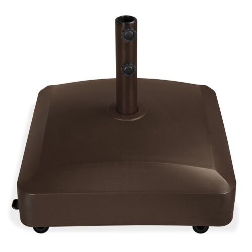 Fillable Mobile Umbrella Base Stand w/ 4 Wheels, 2 Locks, 137lb Capacity - Lot 524