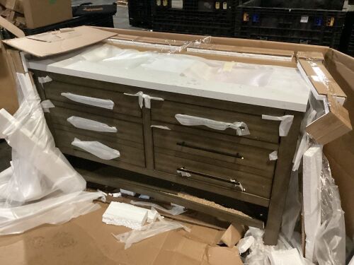 Double Sink Bathroom Vanity  - Lot 1109