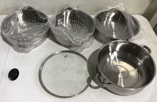 Stovetop Steamers with Glass Lid - Lot 415